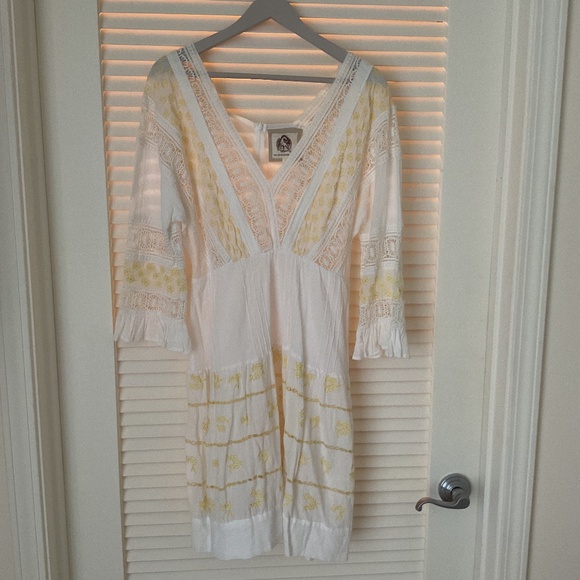 Chasing Unicorns Dress White/ Yellow Small - Picture 2 of 8